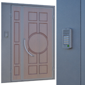 Door with intercom