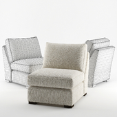 Crate & Barrel / Axis Armless Chair