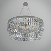 Tigermoth  Clear Crystal Shallow Chandelier