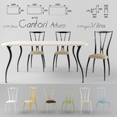 Table + chairs Cantori Arturo, Vilma
