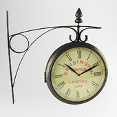 Двусторонние настенные часы Old London Station от KARE