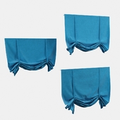 Austrian curtain (blue)
