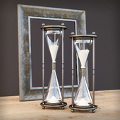 Decorative set hourglass Restoration Hardware
