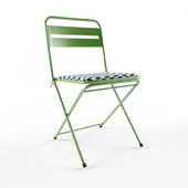 Green Metal Folding Chair