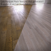 6 species of oak parquet (MultiTexture + FloorGenerator)