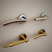Set of door handles