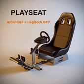 Gaming chair Playseat Alcantara + Logitech G27