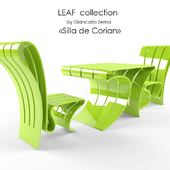 комплект мебели LEAF COLLECTION by Giancarlo Zema (Silla de Corian)