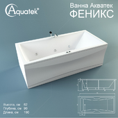 Acrylic bathtub Aquatek &quot;Phoenix&quot;
