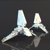 LEGO Star Wars Mini Republican Gunship and Imperial Shuttle