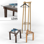 LEAN, coat rack &amp; side table
