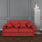 Cirrus sofa and floor lamp Blizzard
