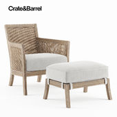 Crate & Barrel Chair with Cushion