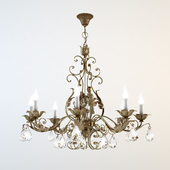 Classic chandelier with floral ornaments
