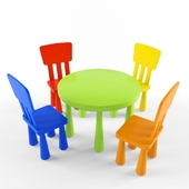 Детские стульчики и столик IKEA