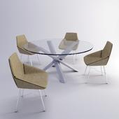Acerbis table + chairs
