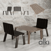 Saski. low table, lounge chair