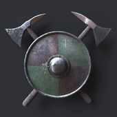Shield and axes
