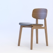 NY11 Dining Chair Walnut Leather