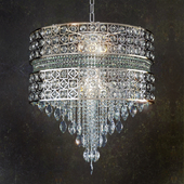 The Lighting Book PANDORA modern crystal chandelier for high ceilings