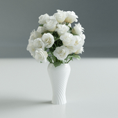 White Rose in Vase