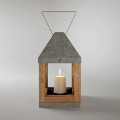Lamp_Wood + Metal Lanterns