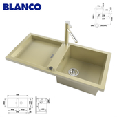 Sink BLANCO ADON XL 6 S and mixer BLANCO LINEE-S