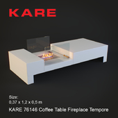 KARE 76146 Coffee Table Fireplace Tempore | Coffee table KARE