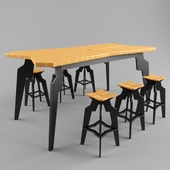"Splice" table and chairs