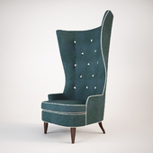 Lounge Chair - Gudinna Barrel Tall Wing Chair