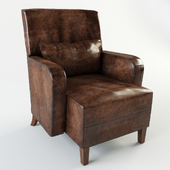 Andrew Martin Drake Brown Leather Armchair