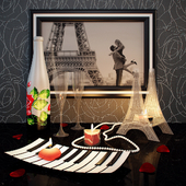 Decorative set Paris Romantic