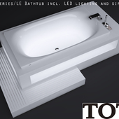 Bath with LED backlight, furniture for the bath faucet TOTO NEOREST Series