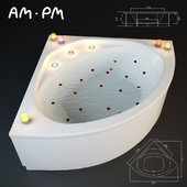 Угловая ванна AM PM Tender W45A-140C140W-A
