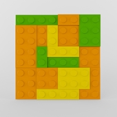 Lego wall panel