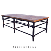 Parquet Reclaimed Wood Rectangular Coffee Table