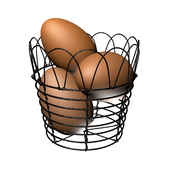 яйца в корзине