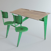 Pupitre Scolaire  Desk by Jean Prouvé