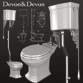 Devon & Devon W.C. Pan with High level cistern