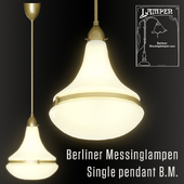 Berliner Messinglampen Single pendant B.M.