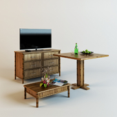 Furniture made of bamboo