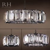 RH HARLOW CRYSTAL CHANDELIER SET of 3