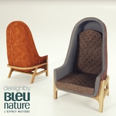 Wingback chair Bleu Nature
