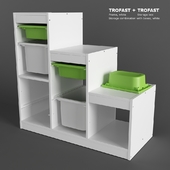 Ikea TROFAST Storage combination with boxes Set