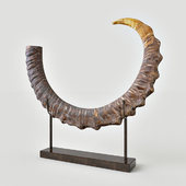 Sable Antelope Horn Sculpture