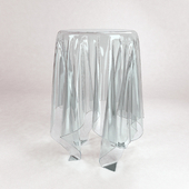 стол из пластика - стекла