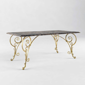Dining table forged