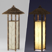 Bamboo floor lamp
