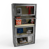 Bookcase in industrial style LEGRAN