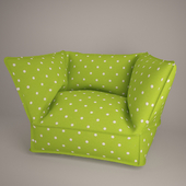 chair with polka dots